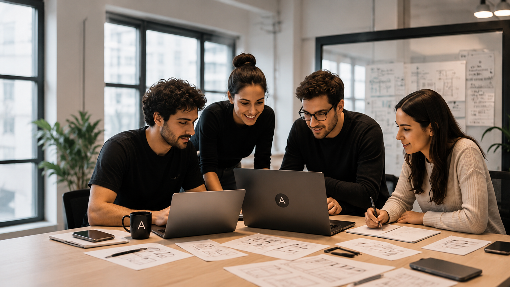 Artifia team collaborating together